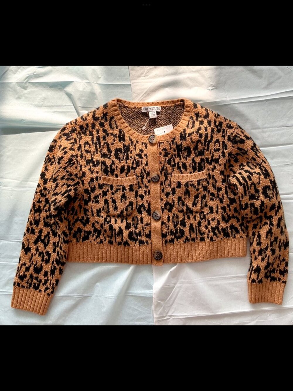 Crewcuts Leopard Pattern Cardigan